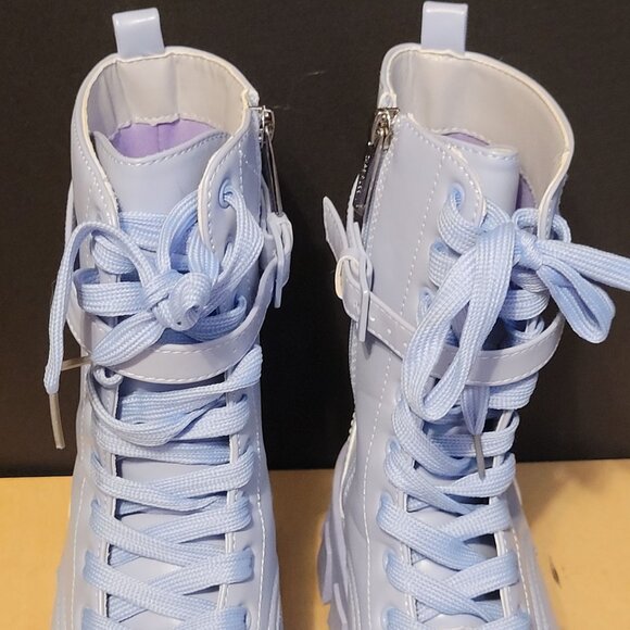 Cape Robbin Combat Boots Chunky Zip Close Lavender Purple Women Size 9 - Picture 5 of 15